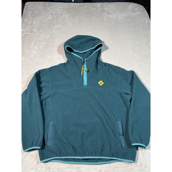 REI Other - Outdoor Afro REI Co-Op Sweatshirt XL Green Pullover Fleece Quarter Zip Hoooded